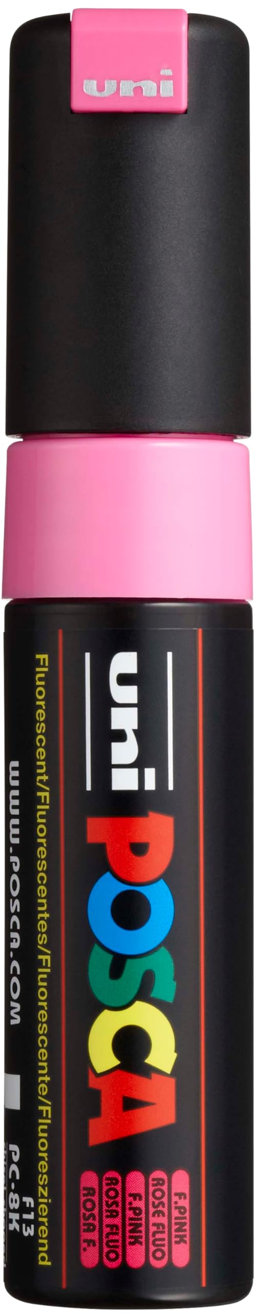 Posca 182678 - Pennarello Posca Con Punta Larga A Cuneo, Rosa Neon-image