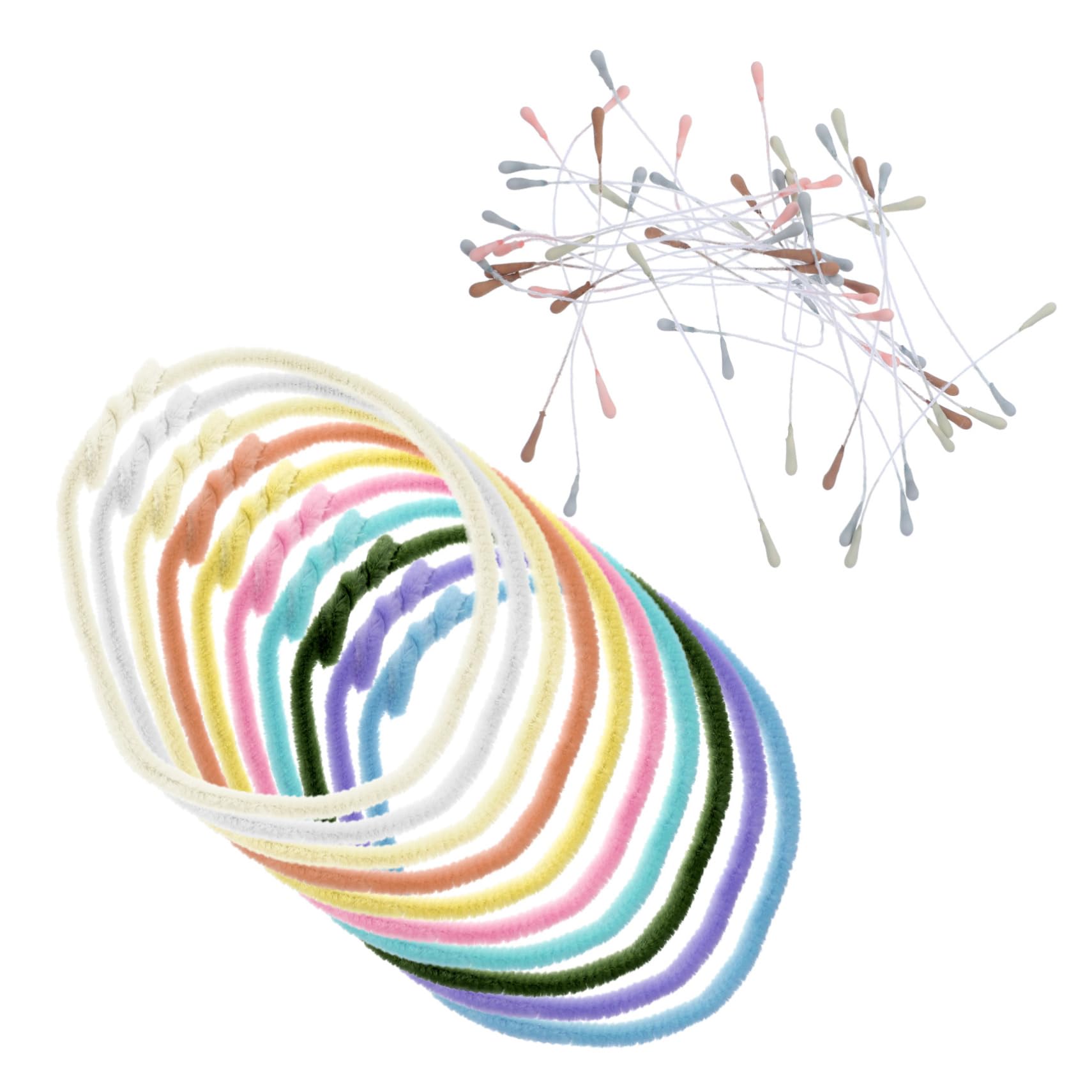 Housoutil 4 Set Scovolini Ciniglia Colorati Per Lavoretti Per Progetti Artigianali Fai Da Te Materiale Educativo Per Insegnanti Creatività Senza 10 Pezzi*4