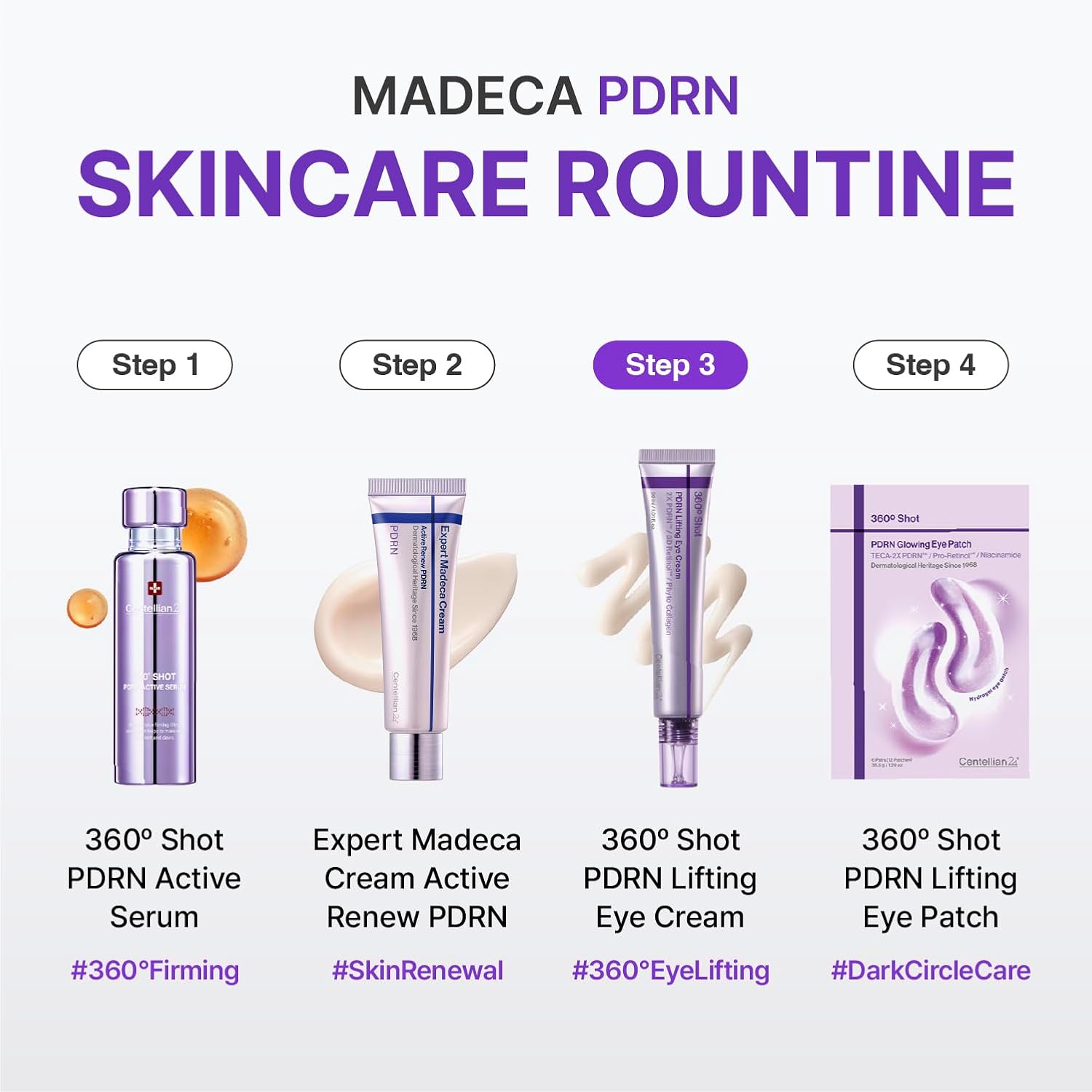 Centellian24 360 Shot PDRN Firming Eye Cream 30ml (1.01 fl oz) – Anti-Aging Retinol Eye Cream for Hooded Eyes, Wrinkle Smoothing, Firming Hydrating Care for Under-Eye Bags, Crow’s Feet & Dark Circles - Image 7