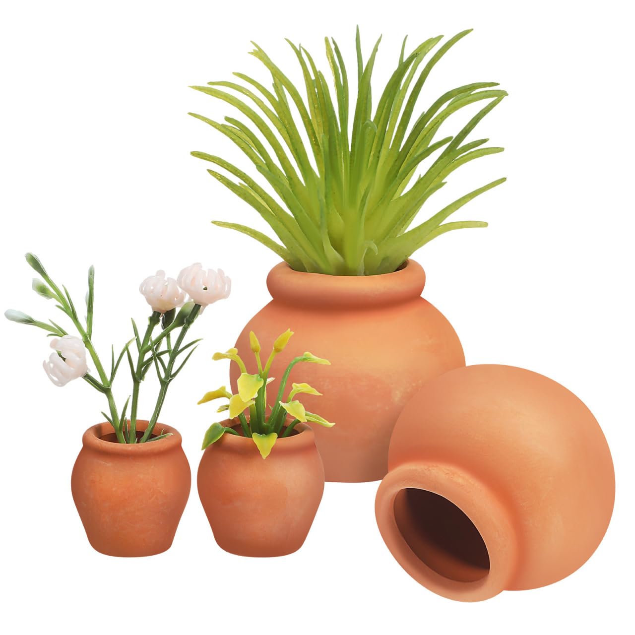 Pots de fleurs succulentes en terre cuite et mini pot de jardin extérieur BESPORTBLE
