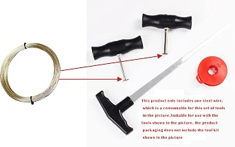 Two Pieces of Windshield Cut-Out Wire Length 20 Meters, (2, Gold)