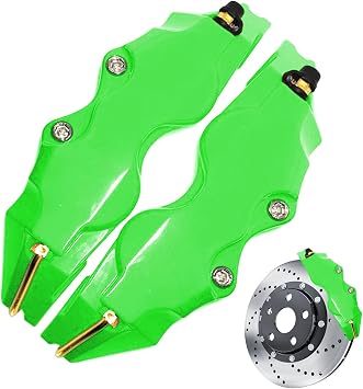 3D Caliper Cover - 2 Heavy Duty Wheel Hub Decorative Cover, Brake Protector, Auto Styling Accessories, Car Modification Kit, Performance Brake Cover | 3D Caliper Cover Auto Upgrade Tool for Car, Truck
