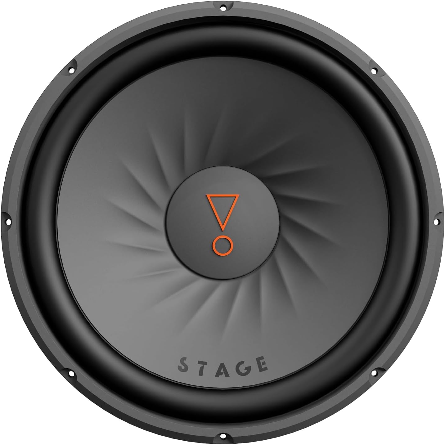 JBL Stage 122 Subwoofer Auto 300 mm (12”), passivo, 250W RMS e 1000W Max, 4 Ohm, 91 dB, risposta in frequenza 34–200 Hz, bobina da 2”, altezza incasso 15,4 mm, per box o installazione libera