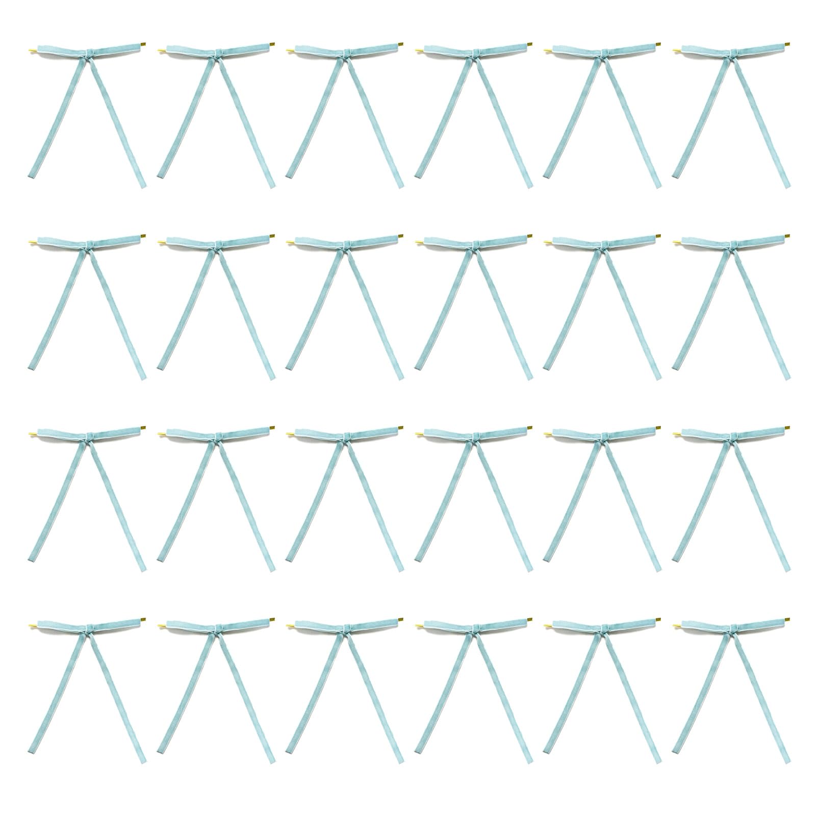 NVOQILIN 24pcs Flannel Ribbon Bowknots Hanging Ornament Perfect for Christmas Tree Decoration and Wedding or Party Arrangements Christmas Tree Decorations