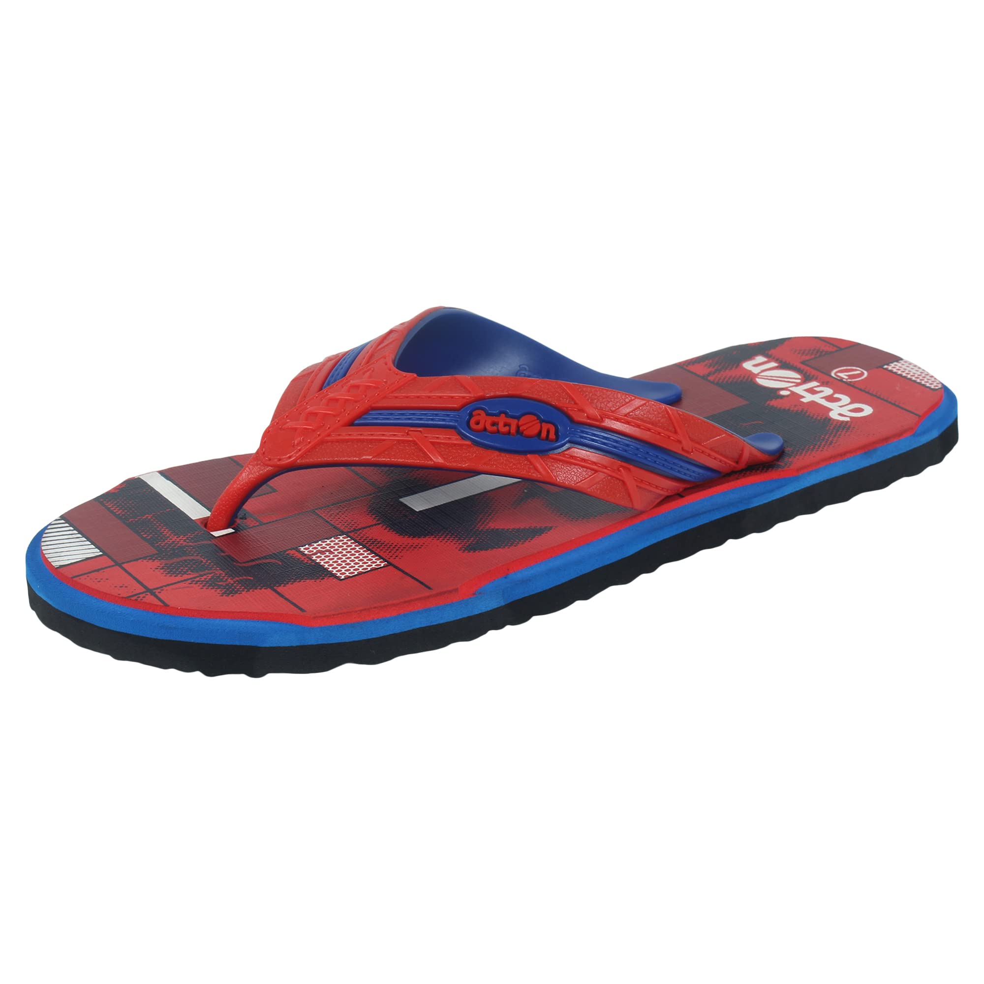 Action Red Casual Slipper For Men (AFG 830-RD-BL-Bk) (B0B1MQBHJS) Amazon Price History, Amazon Price Tracker