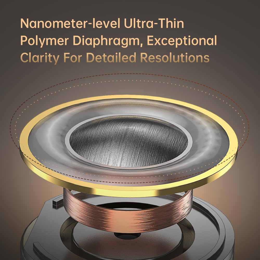 EZ EAR ND DD3 Hifi douszne monitory, podwójne dynamiczne sterowniki, słuchawki douszne IEM, 4 style dźwięku, regulowane za pomocą 2-pinowego odłączanego kabla projektowego dla gitarzysty, gitarzysty