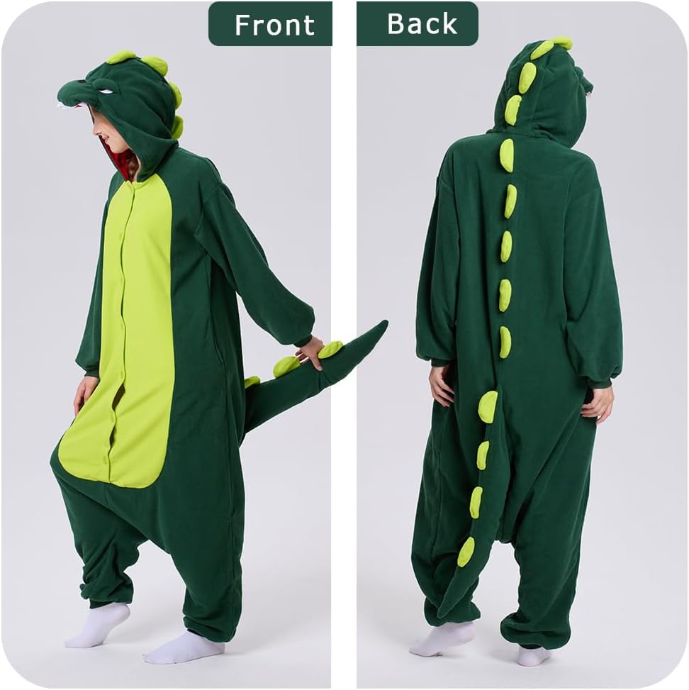 Adult Animal Onesie - Onesies Pajamas for Women & Men Couples, Soft Fleece Halloween Cosplay Costumes Sleepwear - Image 2