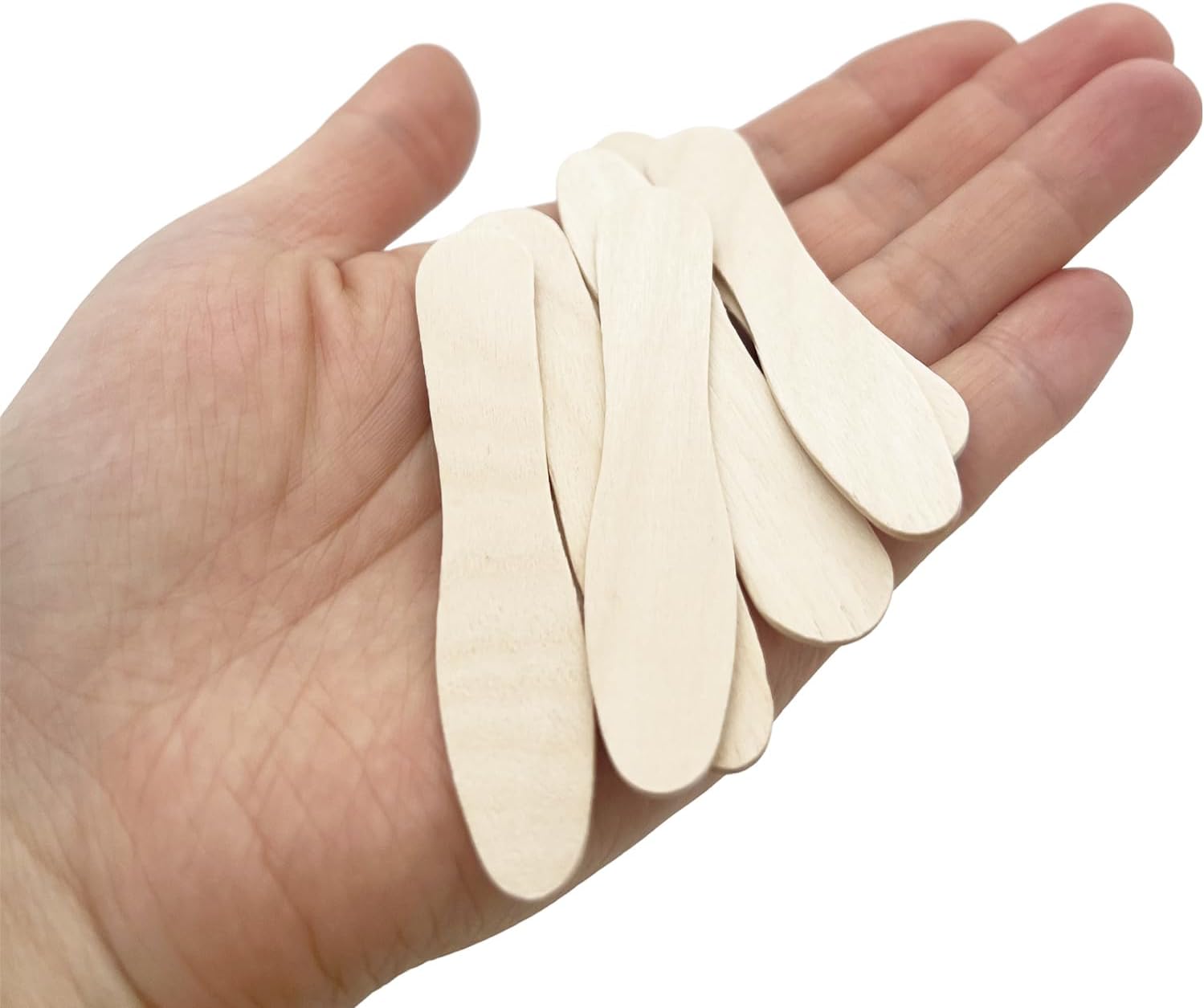 3 Inch Mini Wooden Spoons, Disposable Small Tasting Spoons,