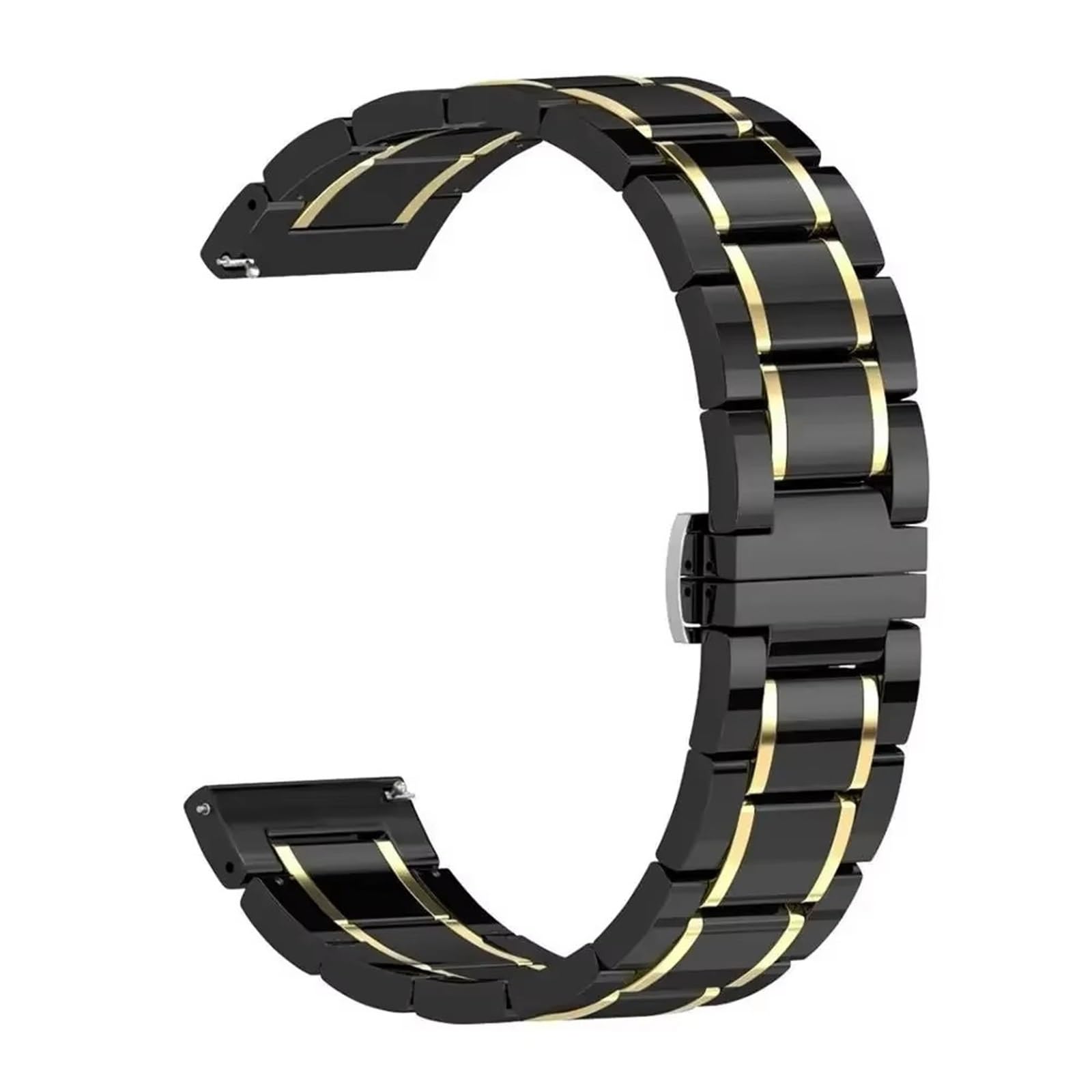 20mm 22mm ceramiczny metalowy pasek pasek wymienny do zegarka sportowego unisex z mechanizmem szybkiego uwalniania