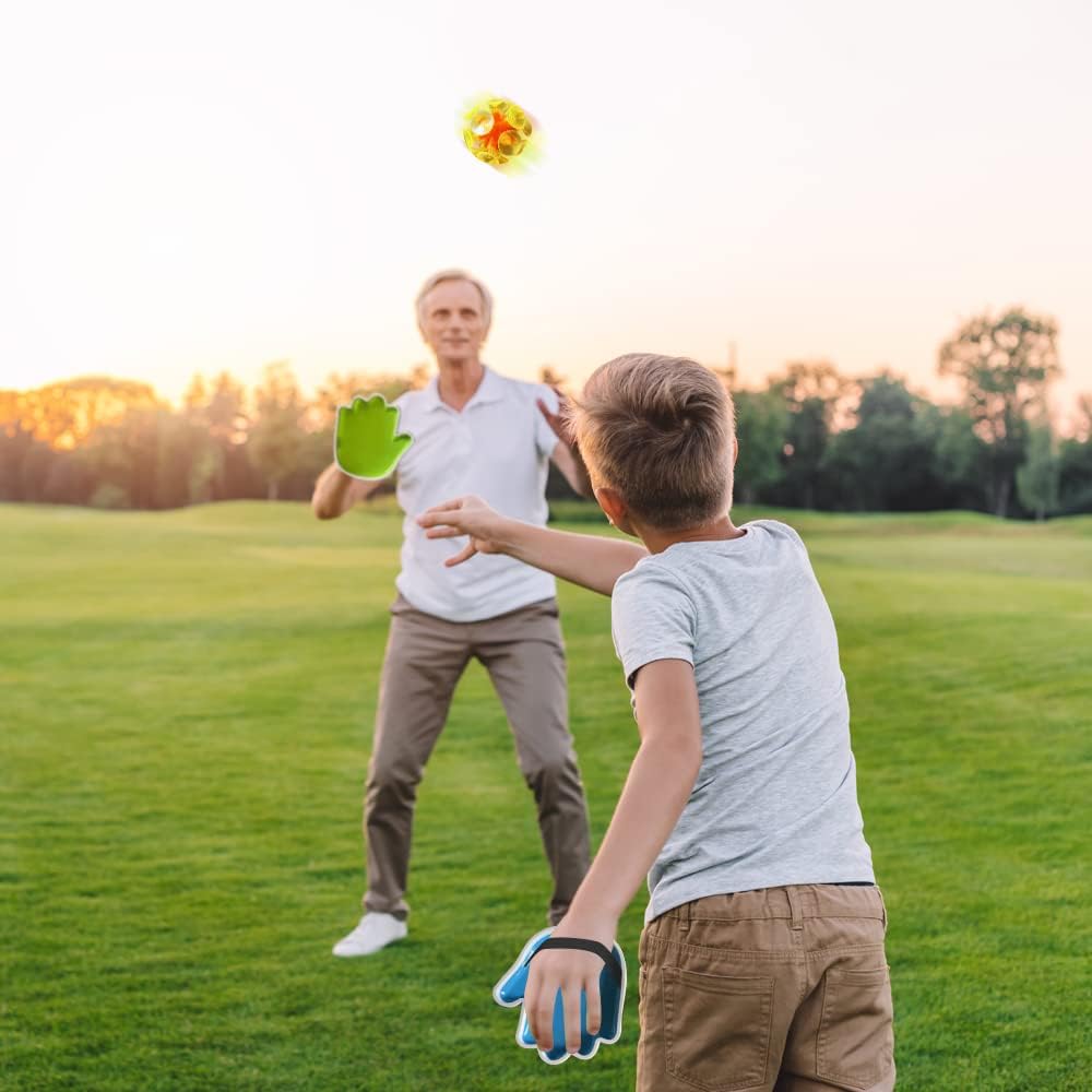 Gamie Toss and Catch Suction Ball Set - Fun Summer Outdoor Beach Game for Kids and Adults - Includes 2 Catcher Hands and 1 Tossing Suction Ball - Great Gift for Boys and Girls