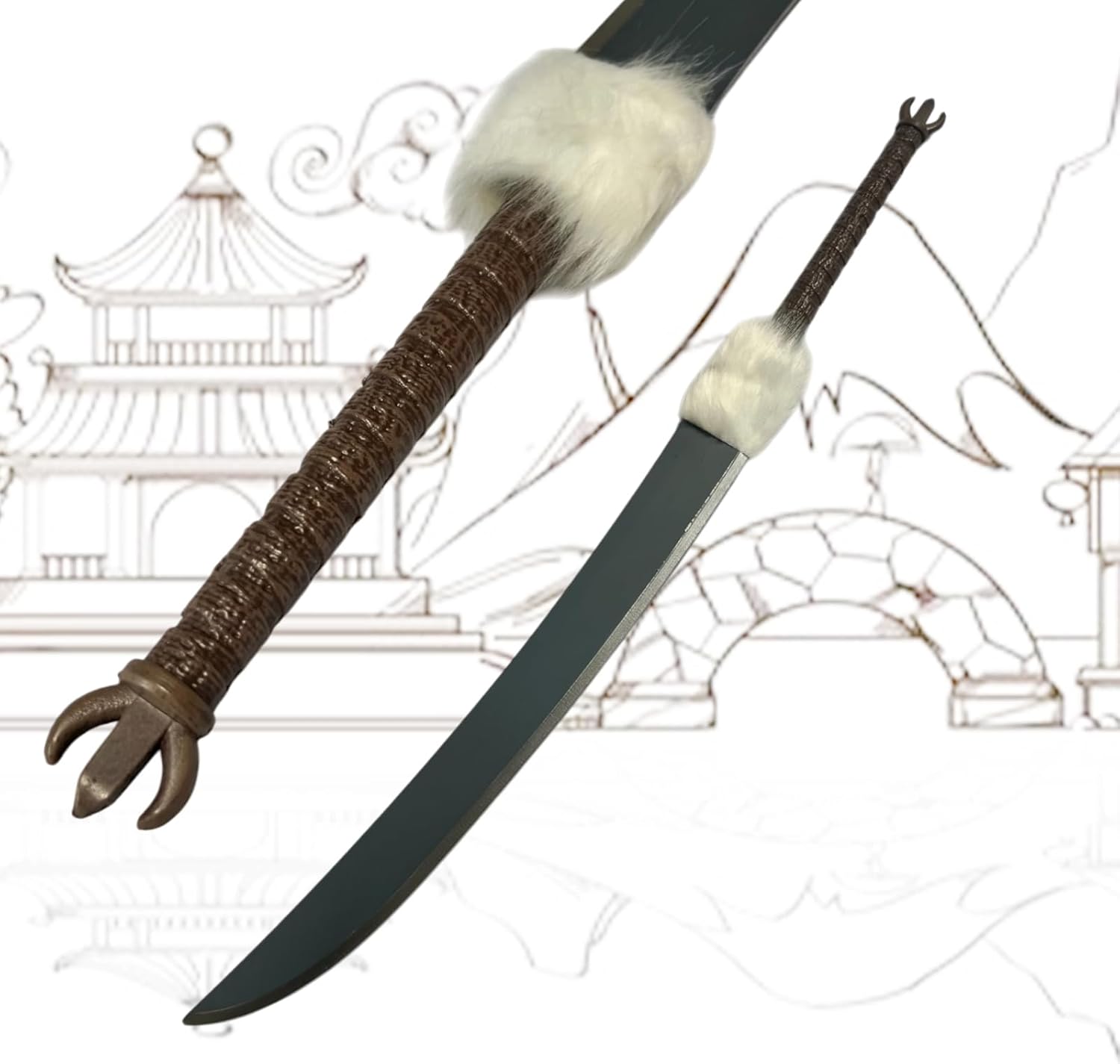 JJK Cursed Tools Playful Cloud Three Section Cudgel Inverted Spear of Heaven Anime Toji Foam Sword Weapon Model for Cosplay Halloween