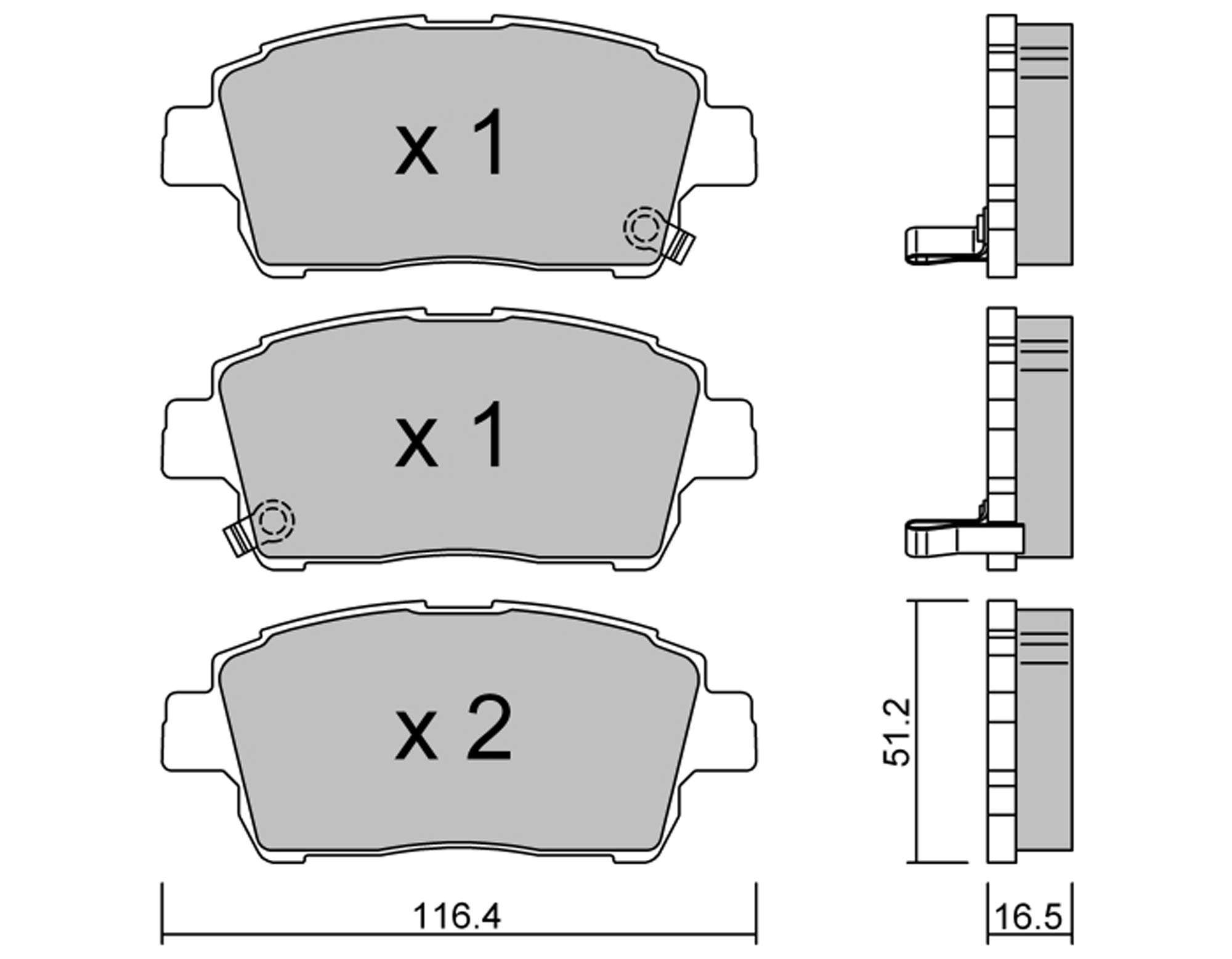 metelligroup 22-0337-1 Bremsbeläge, Made in Italy, Ersatzteile für Autos, ECE R9
