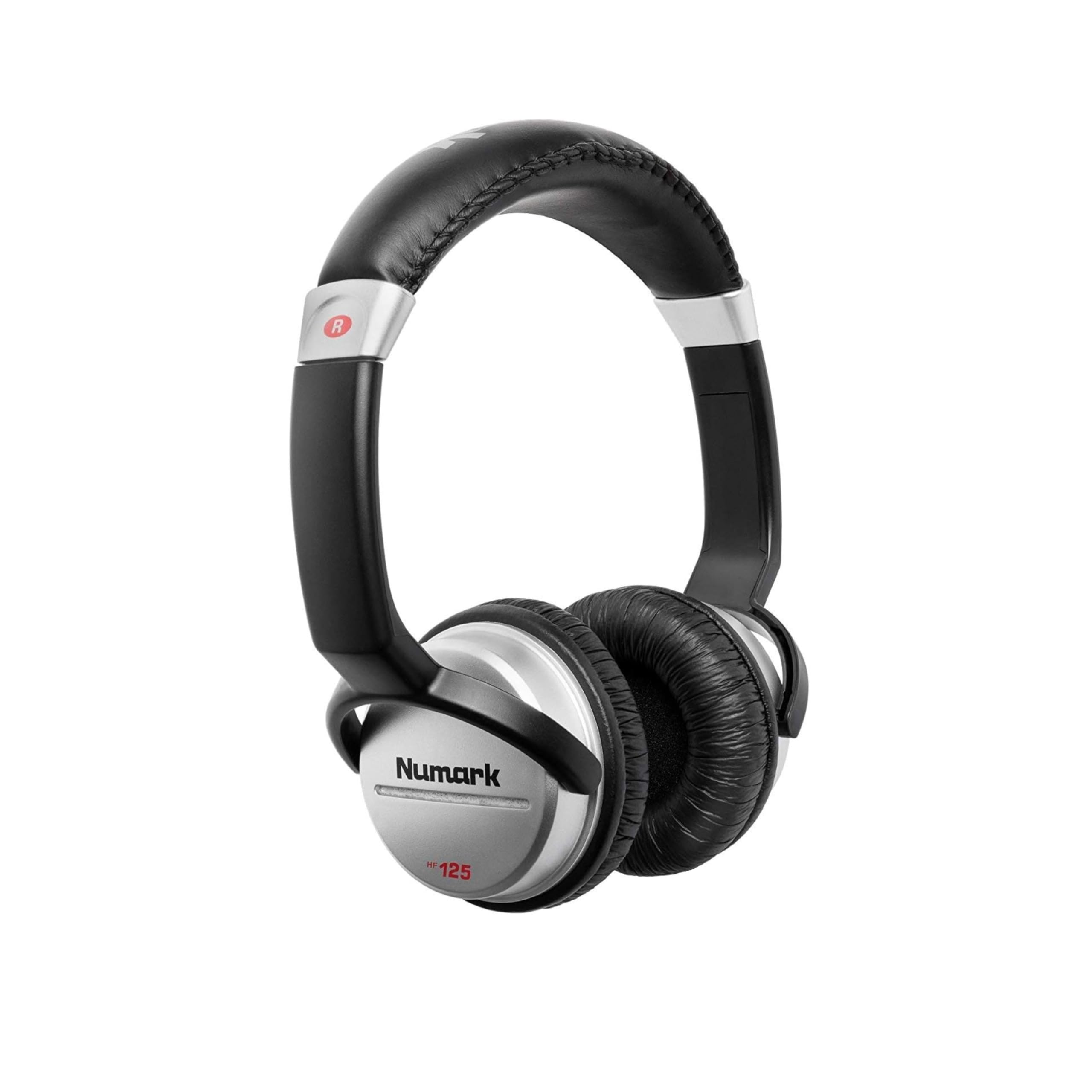 Numark Party Mix Live + HF 125 - Set de DJ, Controlador DJ con luces DJ integradas, altavoces y mezclador DJ para Serato DJ Lite + Auriculares de DJ Profesionales