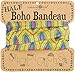 Natural Life Half Boho Bandeau Gold Blue Pink Dots