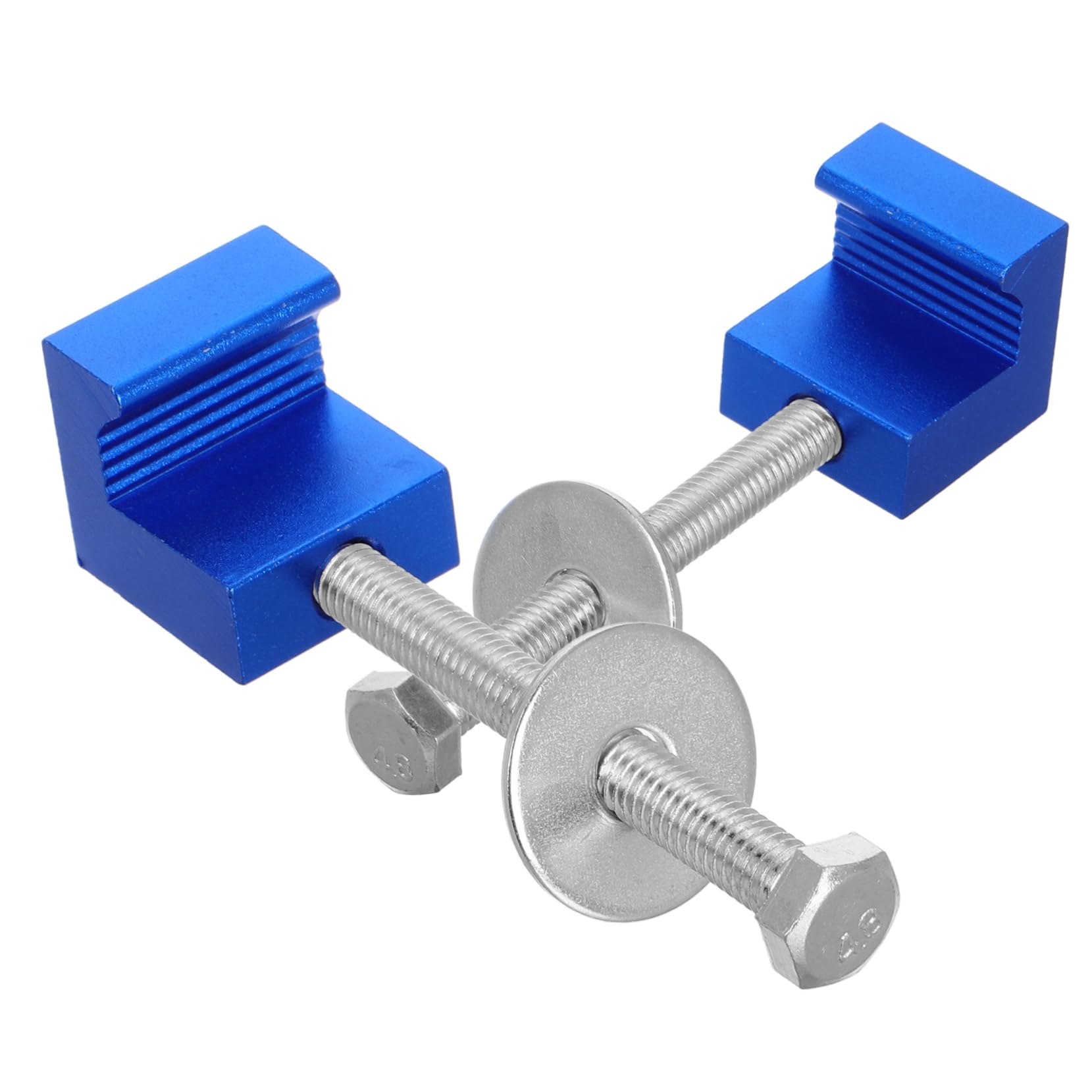 Hemobllo 2pcs Aluminum Alloy Toolbox Clamp Kit for Pickup Trucks Mounting Bracket for Secure Tool Box Installation Lightweight Easy to Install Space-saving for Truck Beds