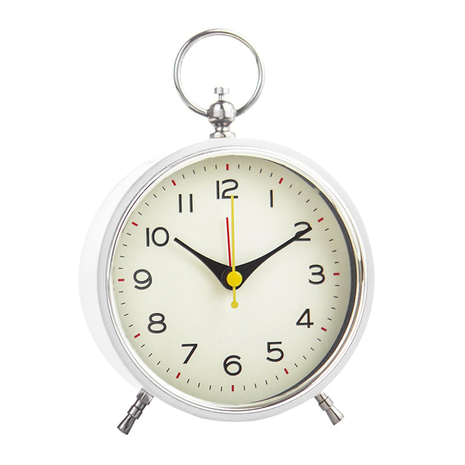 Yhplxyuus Classical European Type Bedside Alarm Clock for Students with Night Light and Snooze Function, Quiet Operate European Type Clock