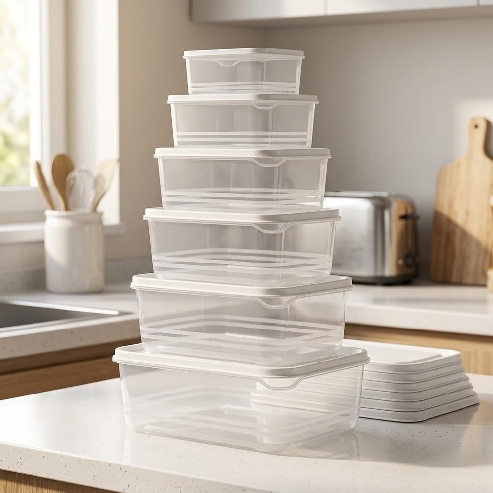 Set Contenedores Cocina 350-2000ml Apilables