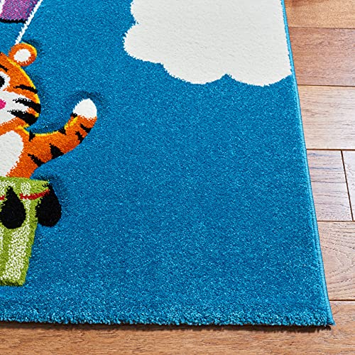 Tapete SAFAVIEH 4' x 6' Azul y Verde miniatura 3