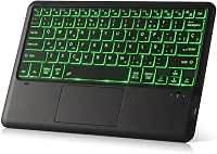 KOOCHUWAH Bluetooth Billentyűzet Touchpad Egérrel, LED Háttérvilágítás, 11 Szín, QWERTY 1