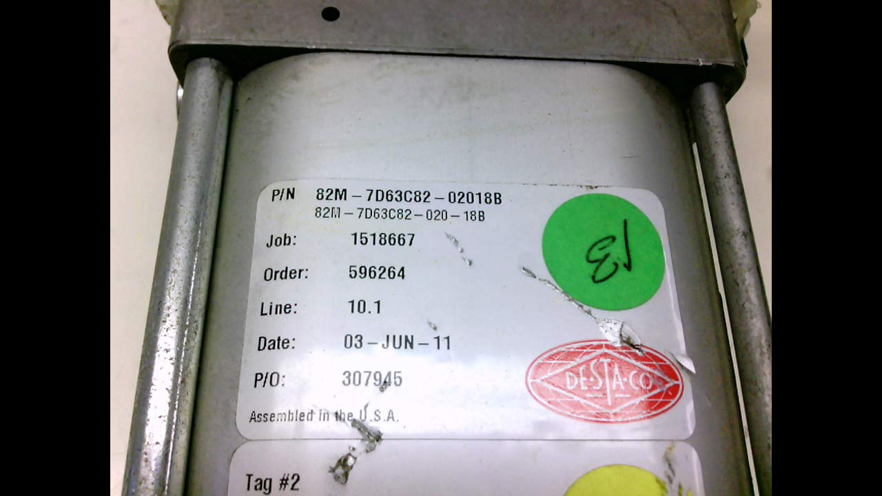 De-Sta-Co 82M-7D63c82-02018B, Pneumatic Power Clamp 82M-7D63c82-02018B