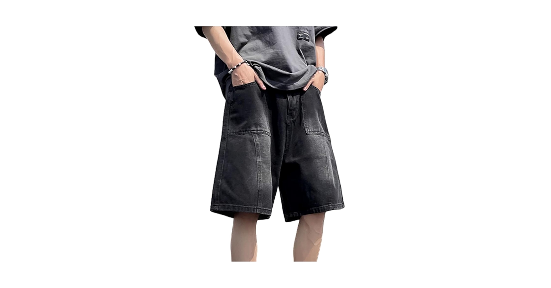 パンツ jentlouis Leather Pocket Baggy Shorts M jentlouis Leather