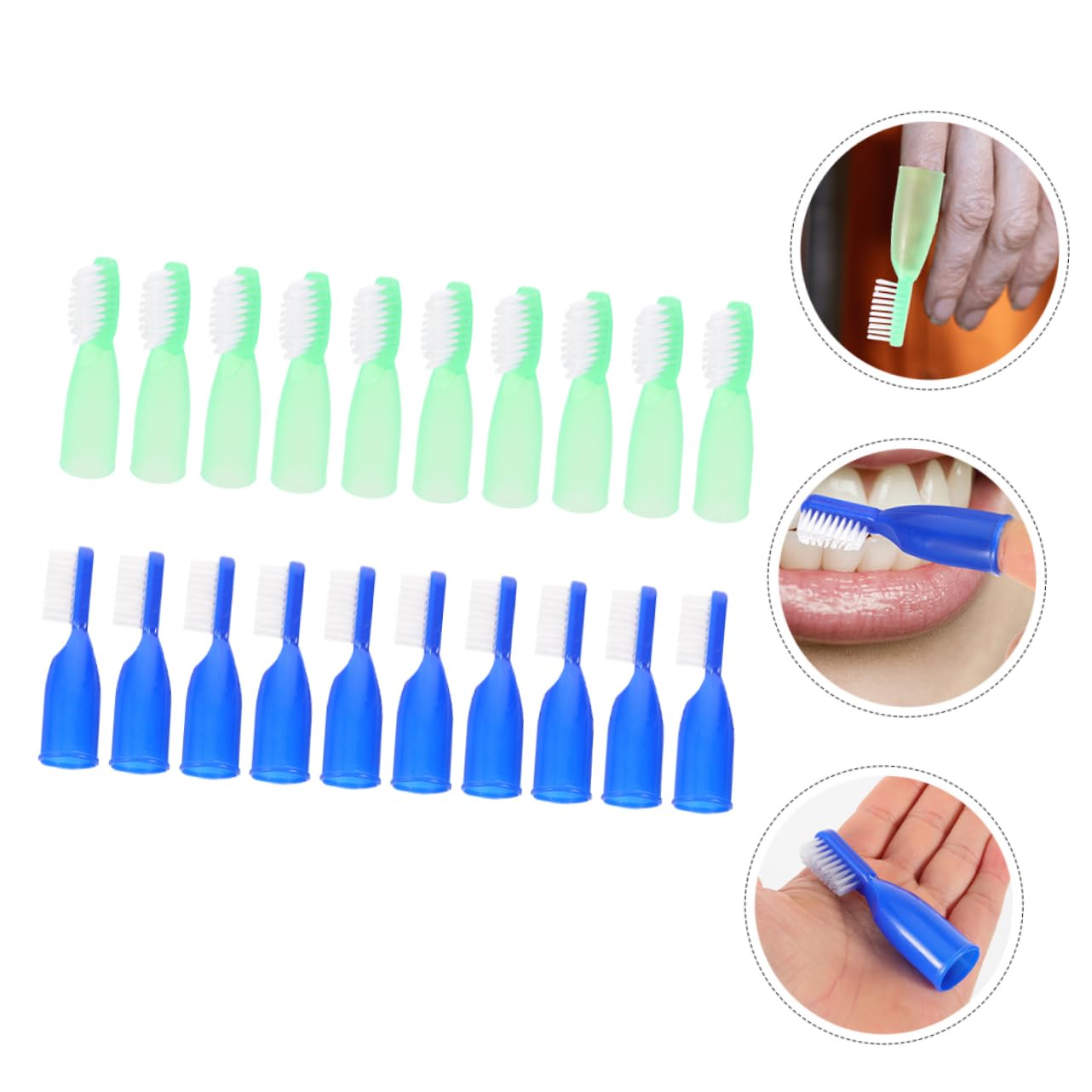 Baluue 100stücke Mini-zahnbürsten Für Gefängnisgebrauch Fingerzahnbürsten Und Selbstverletzungshemmendes Design Kompakte Und Langlebige Zahnbürsten Für Sichere Mundpflege