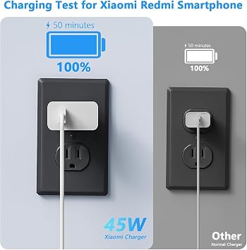 Charger for Xiaomi 45W - with USB C Cable 2M, Redmi Note 14 13 12 Fast Charger,45W Adapter for Xiaomi 15t 15 Poco X7 Pro F7 C85 F8 M7 Ultra Redmi Turbo 4 Pro 5 Pro,Available for Other Brands