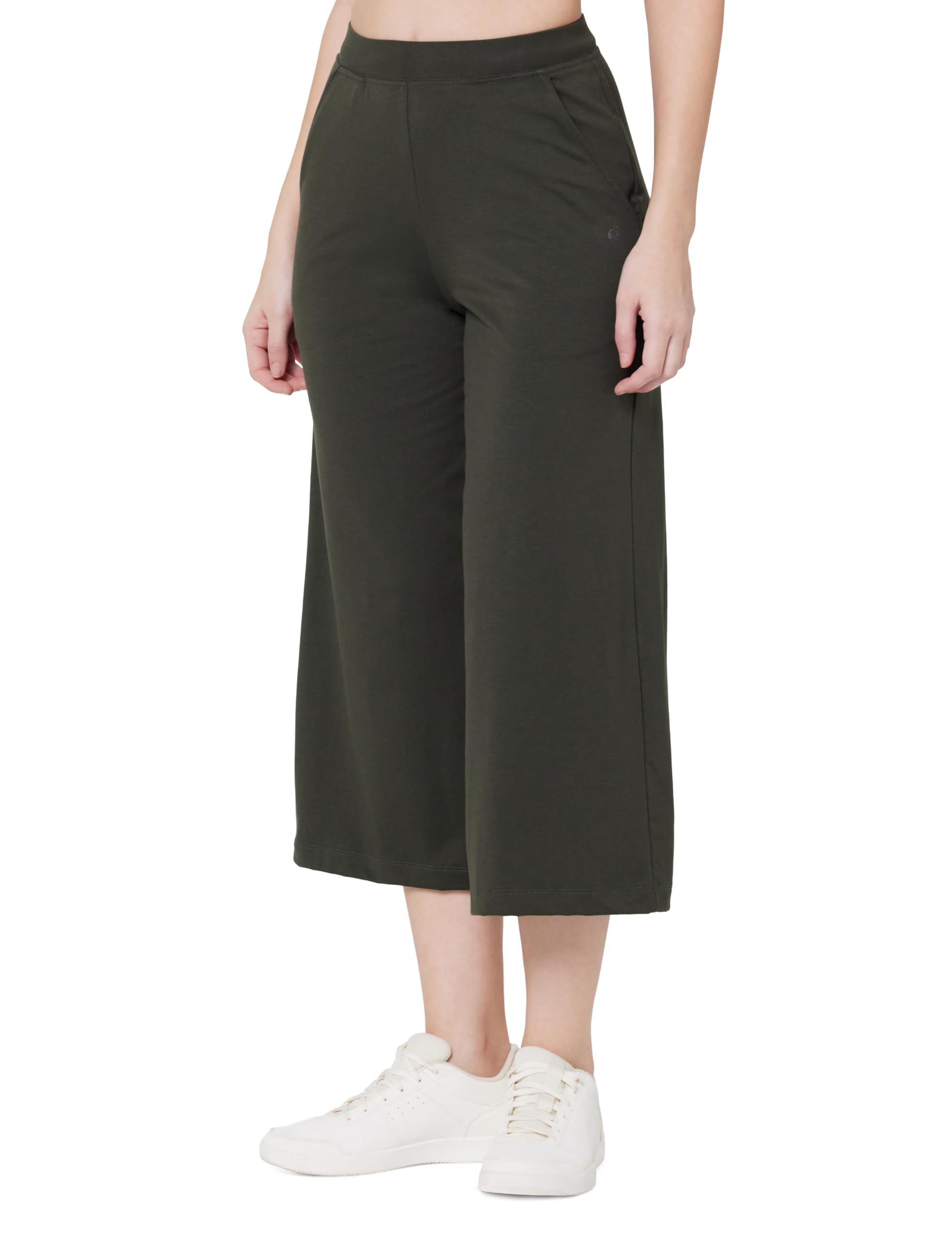 jockey Womens Mid Rise A150 Super Combed Cotton Rich Elastane Stretch Relaxed Fit Culottes-picture-28