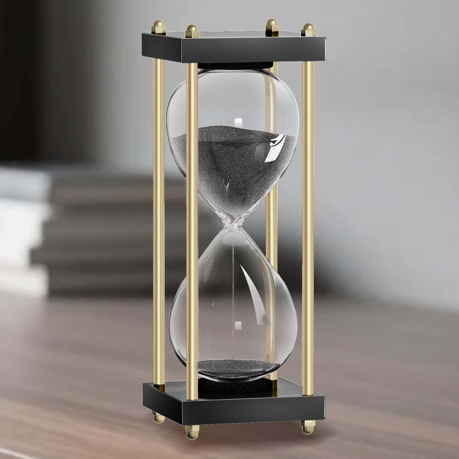 Amazon.com: 30 Minutes Hourglasses: Black Wooden Sand Timer Clock
