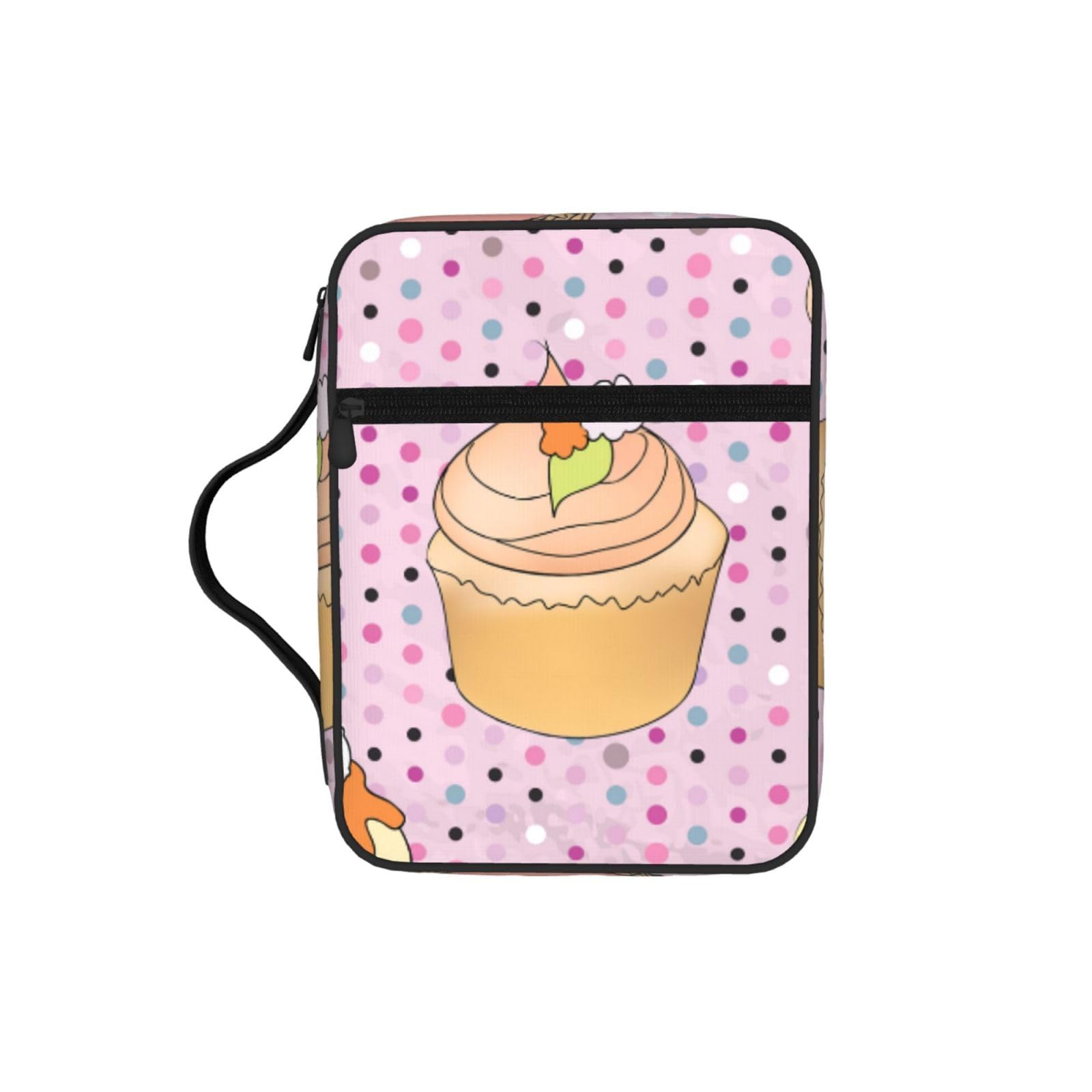 Cake Pattern Bible Cover Case Waterproof Bible Bag With Handle Organizer Storage Book Cover For Bible Study