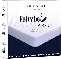 Vista 8 de FELTYBED Protector de colchón impermeable tamaño Queen de 60 x 80 pulgadas, funda de colchón suave Queen, funda de colchón transpirable con bolsillo