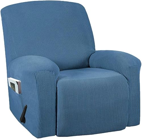 Vista 19 de Funda para silla reclinable, mezcla de poliéster, suave, para sofá, fundas protectoras elásticas con parte inferior elástica, tela tejida jacquard