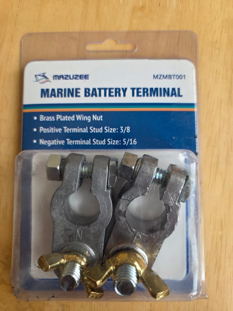 1 Pair Battery Terminal Connector, Heavy Duty Cable End Connector Compatible With Car, Van, Truck Marine Boat RV etc, Top Post Battery Terminals End Clamp Set