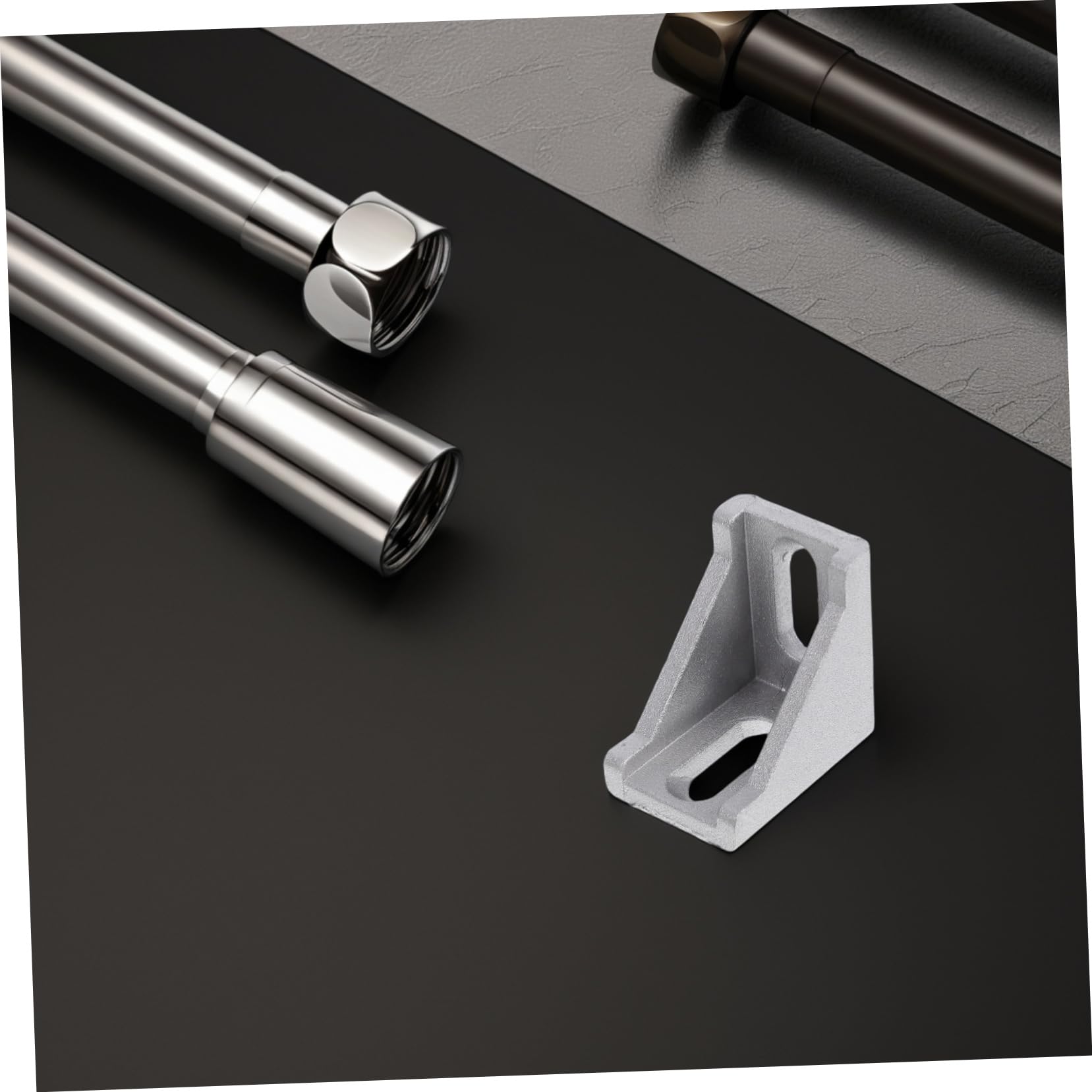 2sätze Aluminium-strangpressprofil Eckverbinder Eckwinkel Für Möbel Verbindungselement Aus Aluminiumlegierung Stabile Befestigung Für Profile Montagefreundliche Halterung