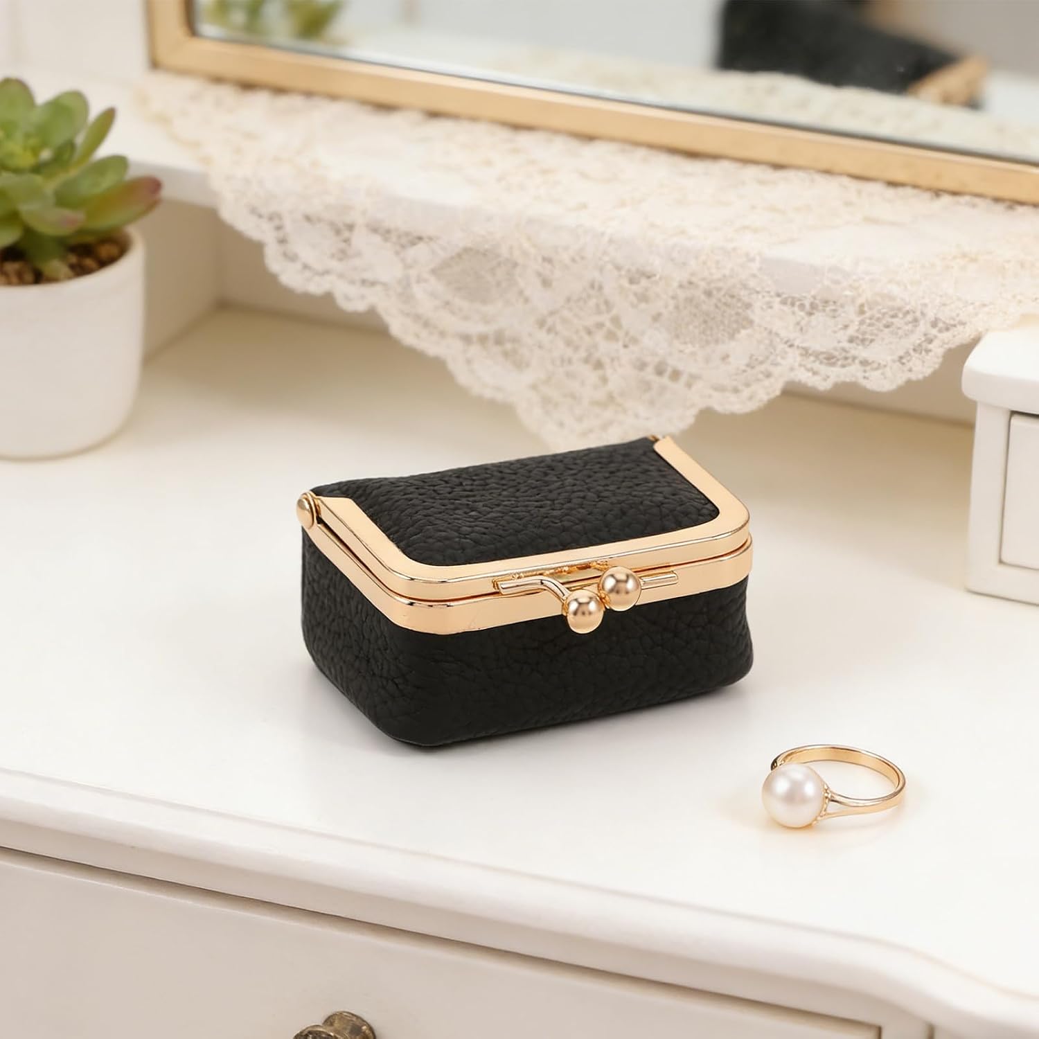 ABOOFAN Mini Portable Jewelry Box for Necklaces and Jewelry Storage image 5