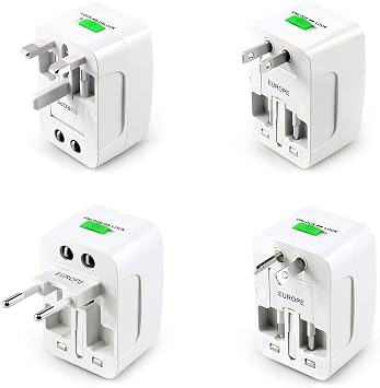 Insten Universal Worldwide Travel Adapter for 150+ Countries, International Power Charger, European Adapter, Wall Charger Power Plug for USA EU UK AUS Compatible w/ iPhone, iPad, Samsung Galaxy & More
