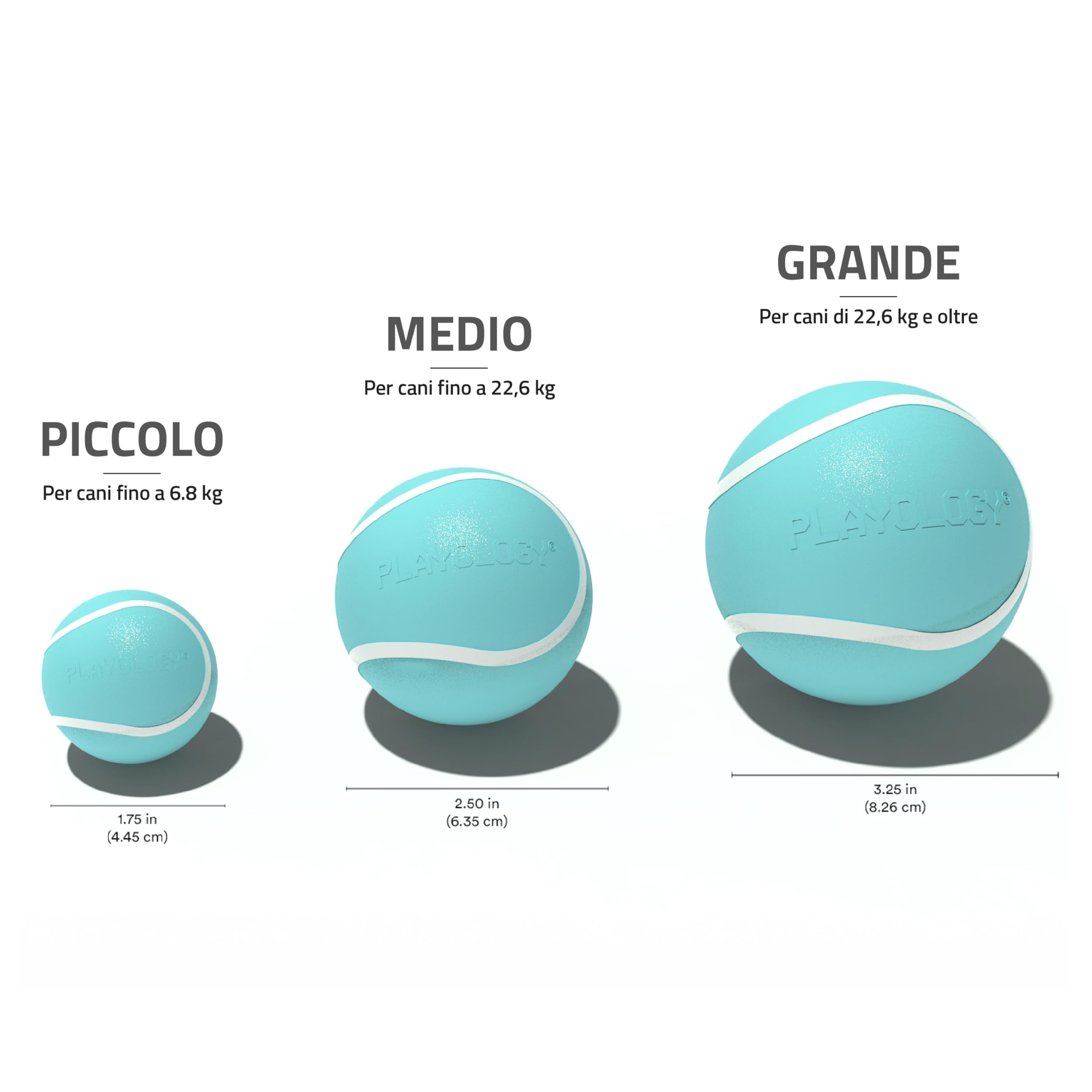 Playology Jouets pour chien | Balle couineuse à mâcher – Balle flottante rebondissante durable pour chiens, lot de 3 | Petit jouet parfumé au beurre d'arachide – Facile à nettoyer et fabriqué à partir