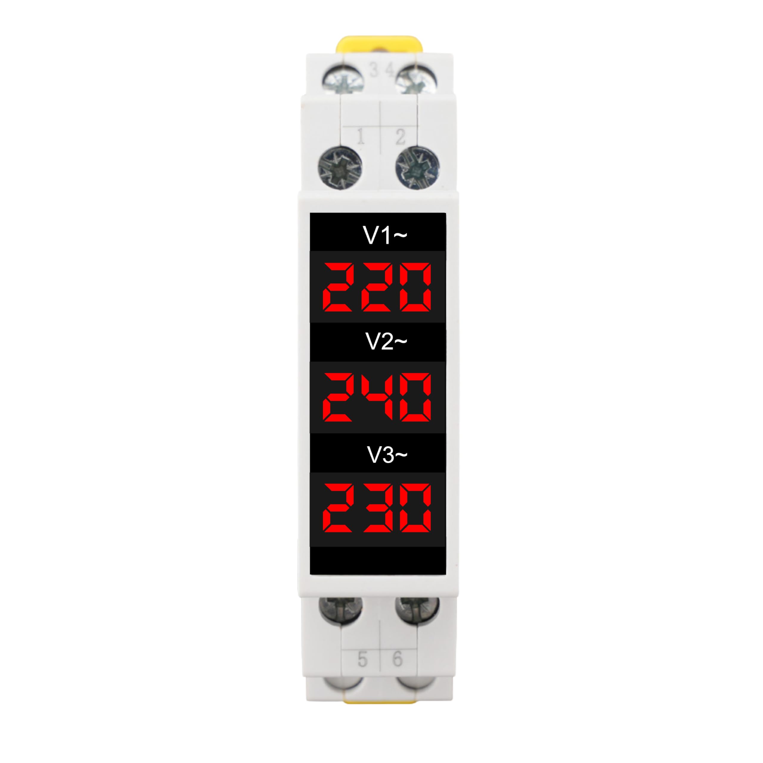 Gadites 3-Phase Voltmeter, Ac 80~500V Mini Voltage Tester With 3 Led Display, 35Mm Din Rail Mounted, Red Voltmeter (B0D232ZZ7F) Amazon Price History, Amazon Price Tracker