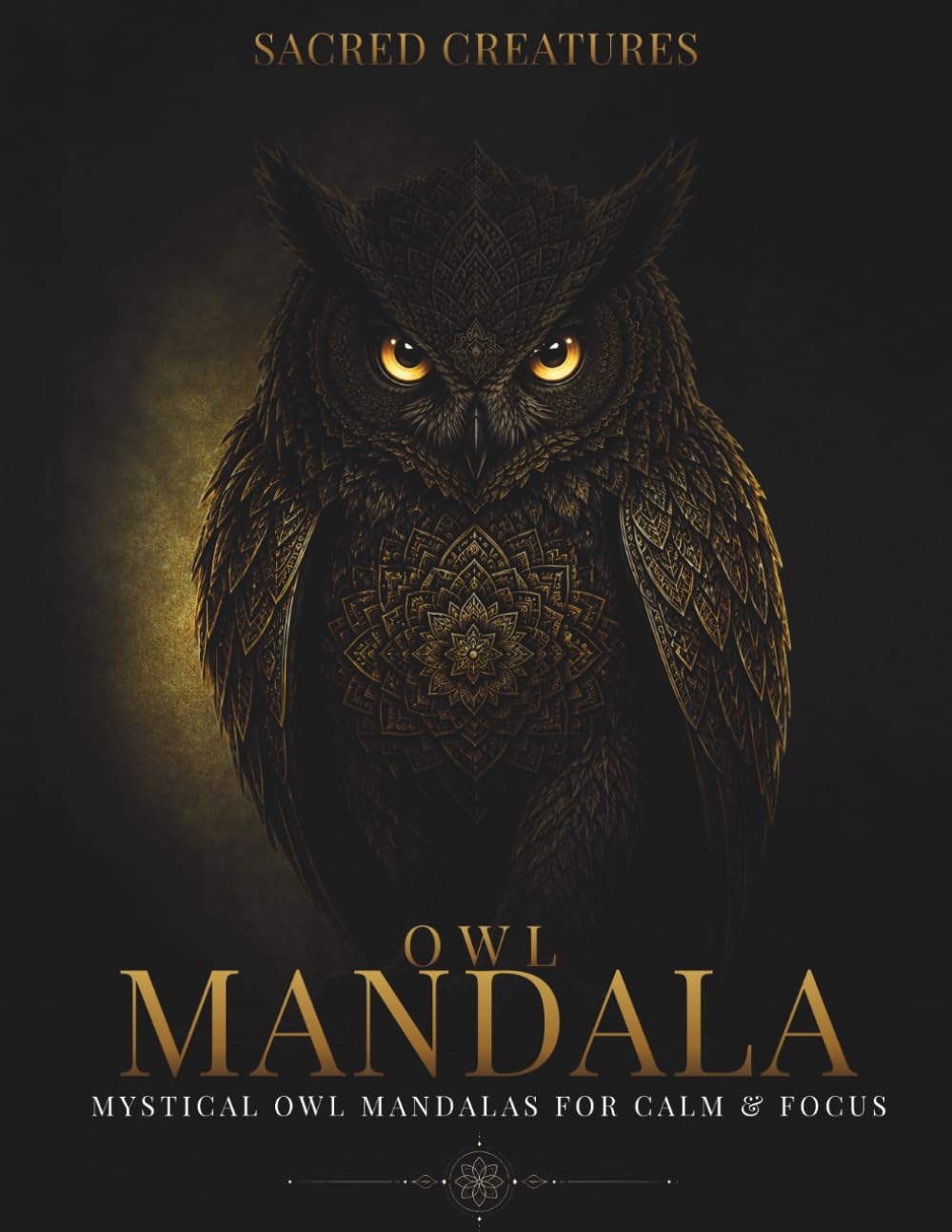 Sacred Owl Mandala Coloring Book for Adults: Mystical Ceremonial Patterns for Deep Focus & Creative Calm