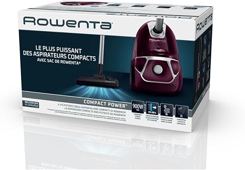 Rowenta Compact Power - Aspirateur avec sac - 3 L - Aubergine - 12