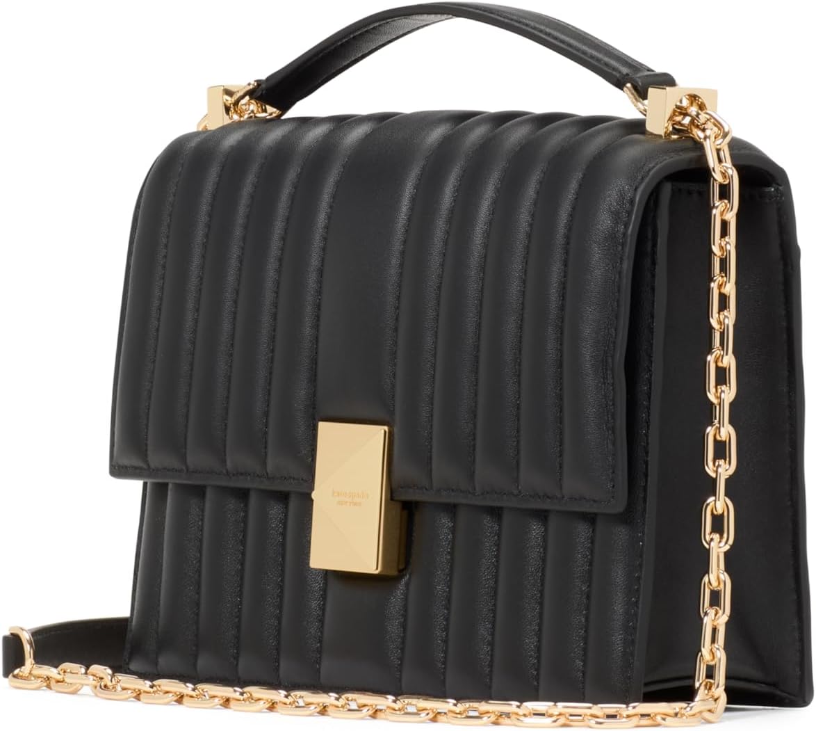 kate spade new york womens Deco Leather Flap Chain Crossbody - Image 3