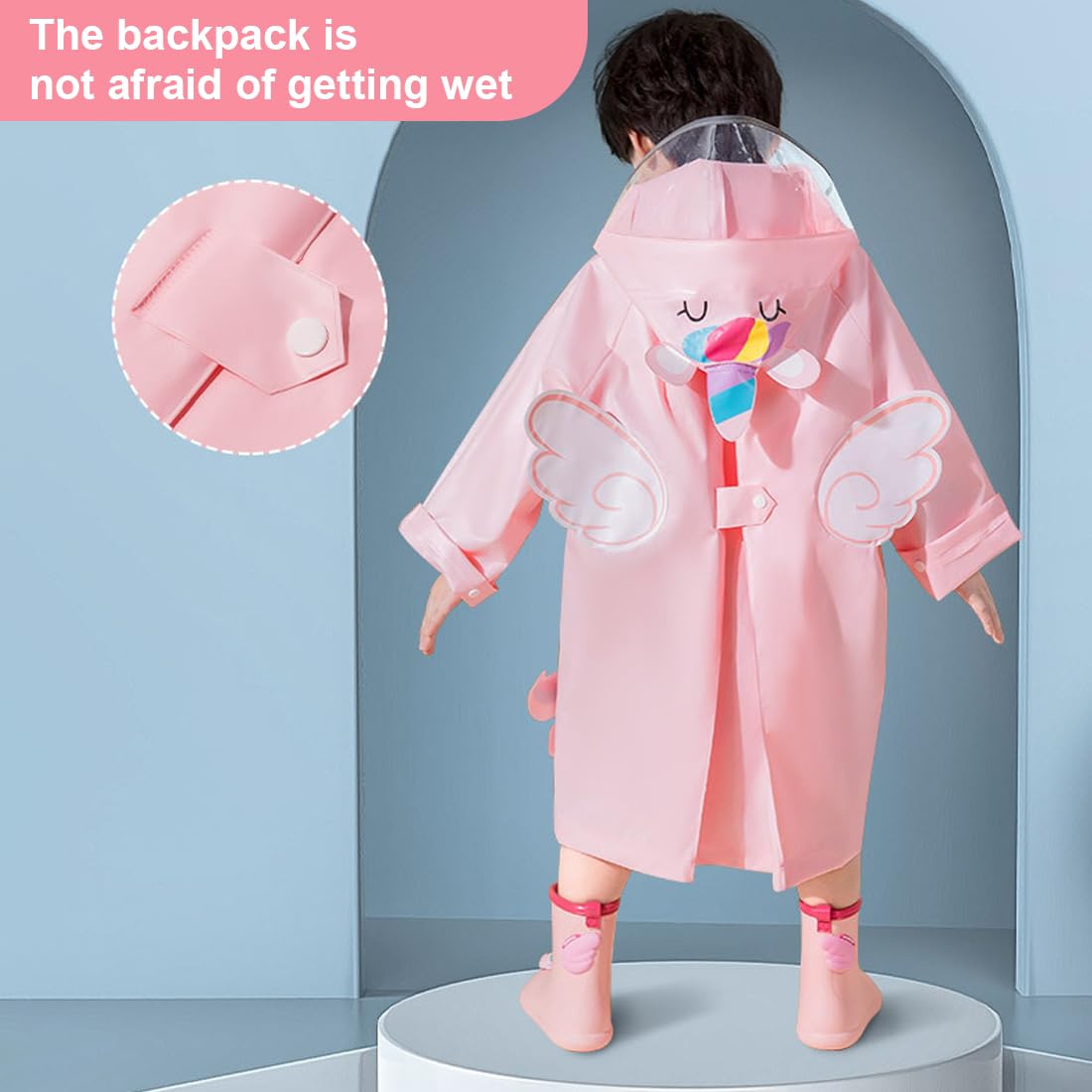 Poncho Chubasquero Chubasquero Infantil De Dibujos Animados Para