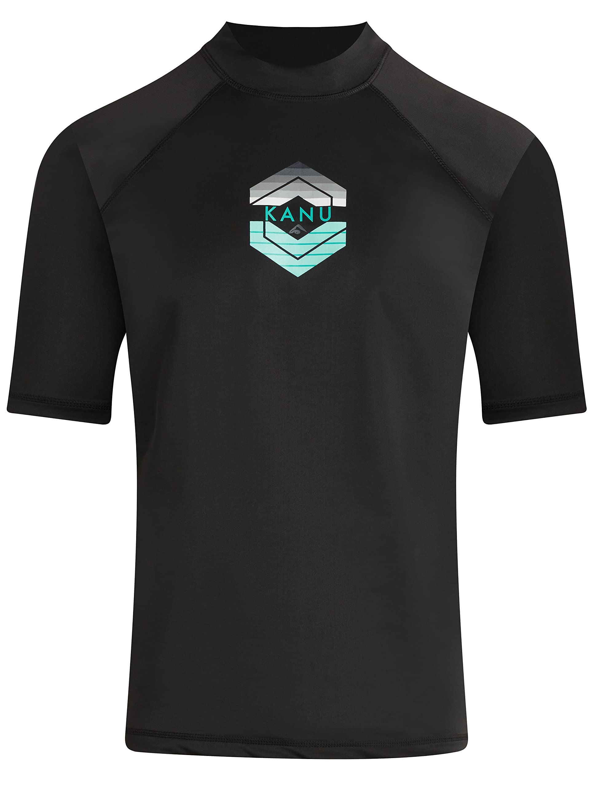 Kanu Surfmens Windsurf Upf 50+ Short Sleeve Sun Protective Rashguard Swim Shirt Rash Guard Shirt (pack of 1)