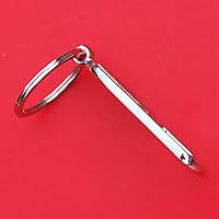 Vista 5 de US 2001 Rhode Island State Quarter BU Uncirculated Coin Silver Tone Key Chain Ring Bottle Opener NEW