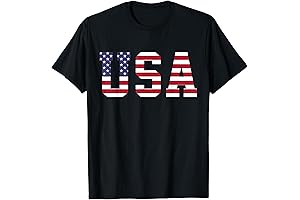 USA National American Flag 4th of July Patriotic T-Shirt