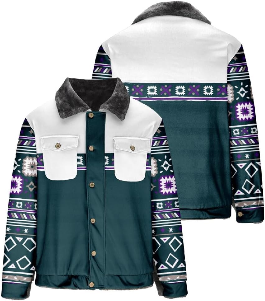 Veste Cargo Doublée Polaire Homme APRILADY - Manteau D'hiver épais, Style Camionneur/cowboy - Coton/polyester - Tailles S à 3XL