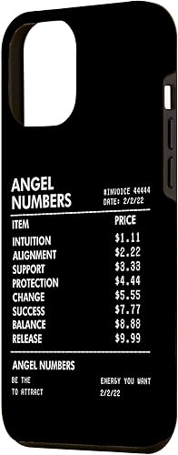 Miniatura 2 de iPhone 14 Pro Max Angel Numbers Recibo 111 222 333 444 Estuche de numerología espiritual