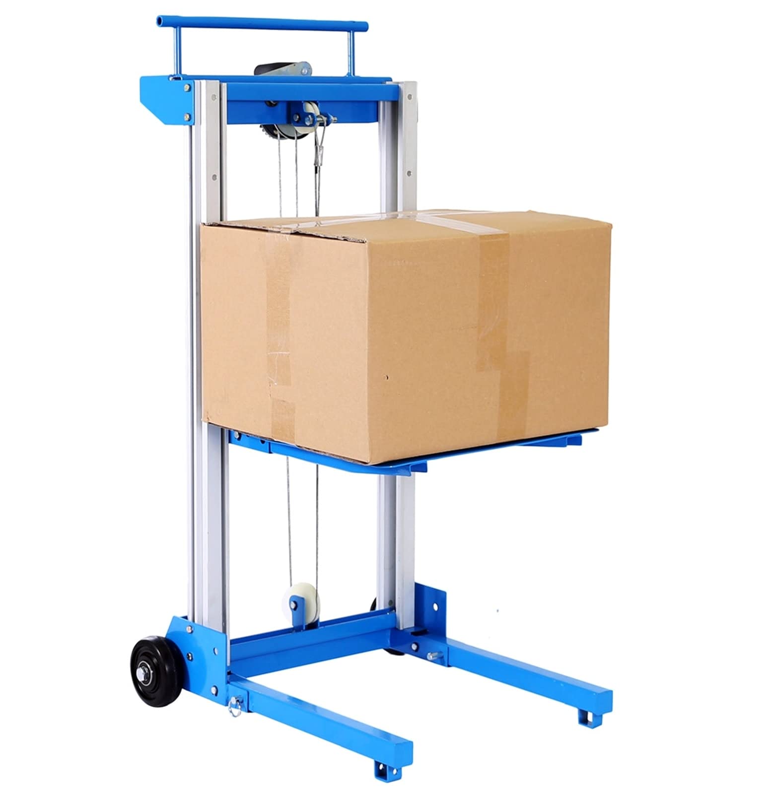 Pallit Sollevatore a Piattaforma Pieghevole con Verricello 80 kg