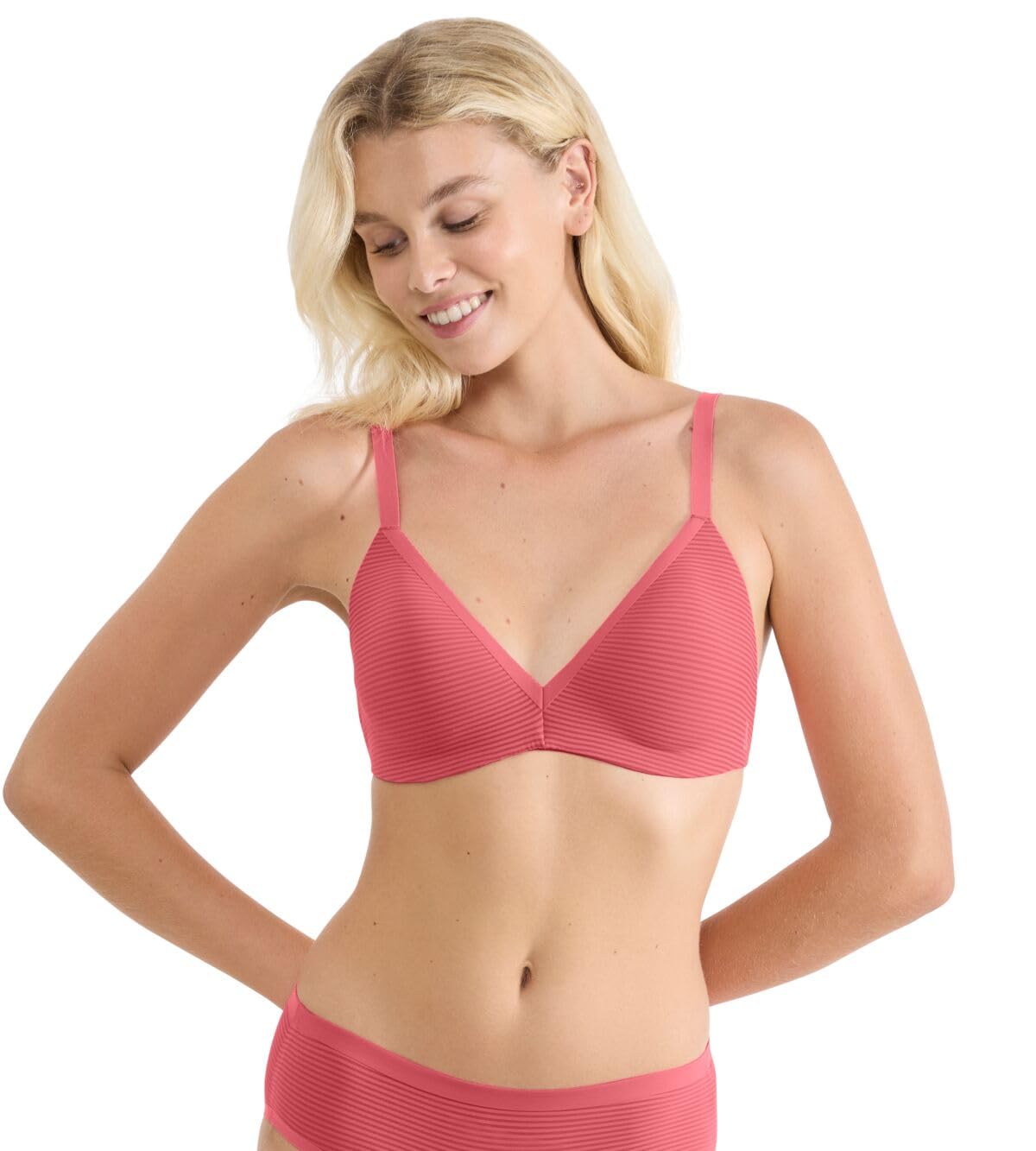 Sloggi Womens Zero Feel Air The Push Up Bra, Flamingo, XL UK