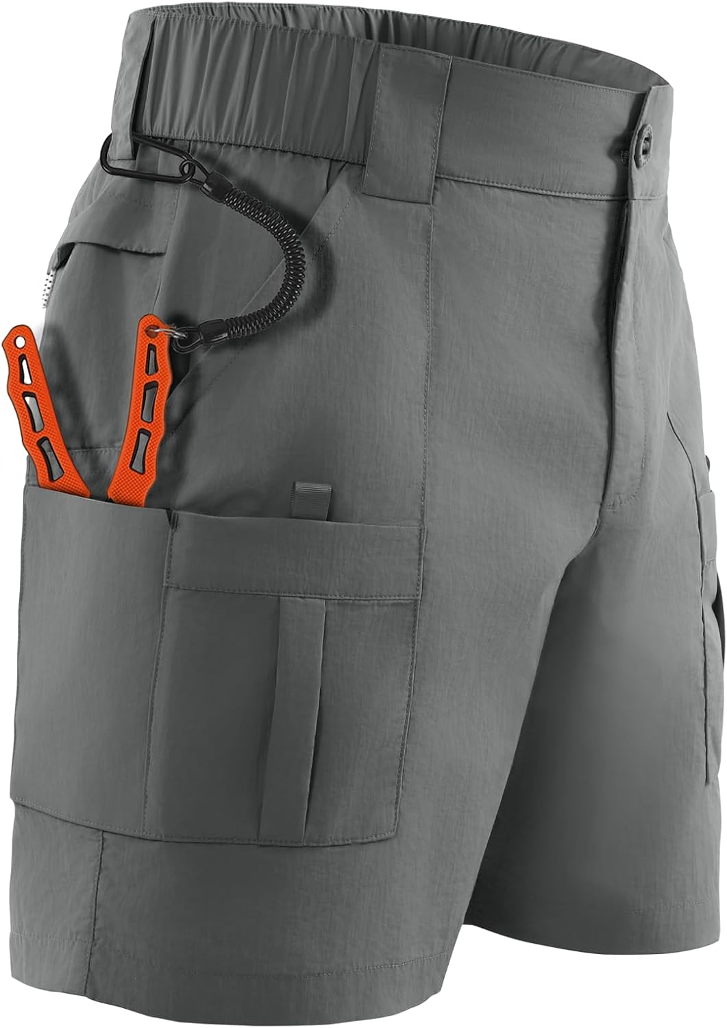 Palmyth 6" Fishing Shorts for Men with Pliers Pocket Quick Dry for Fishing